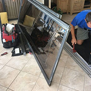 sliding glass door frame repair Woodcrest